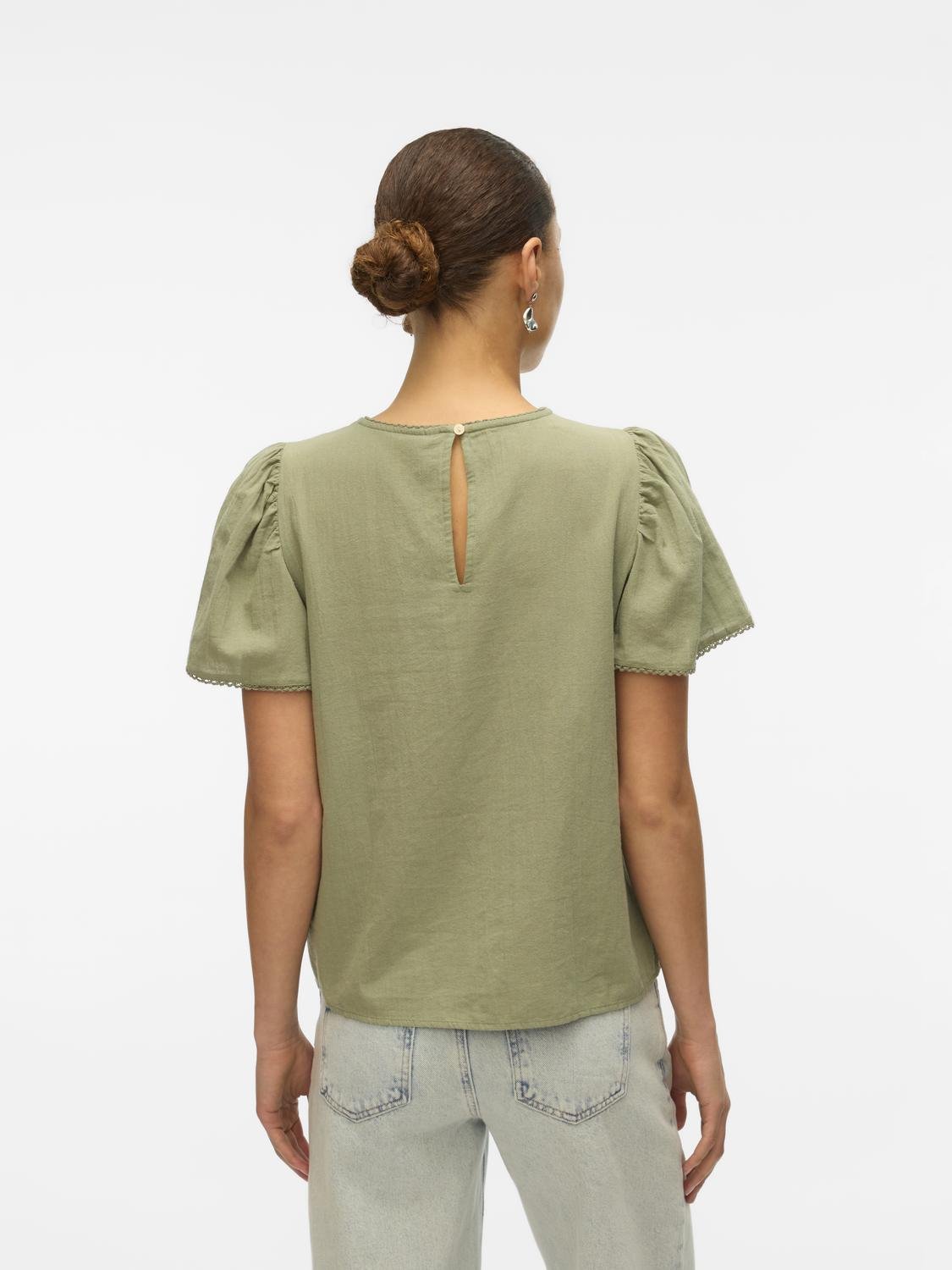 VMPRETTY Top - Hedge Green - VERO MODA & VILA Bergvik